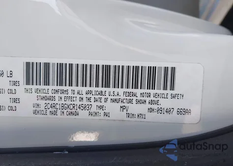 2012 Chrysler Town & Country Touring z USA, uszkodzony, nr VIN 2C4RC1BGXCR145037